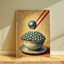 Disco Ball Art tendance, Quirky Retro Mur de cuisi