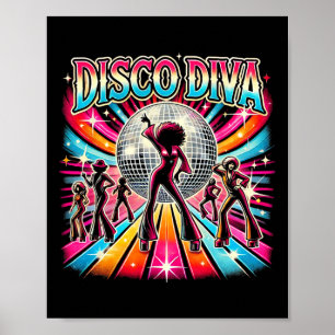 Poster Disco Ball Disco Diva Queen