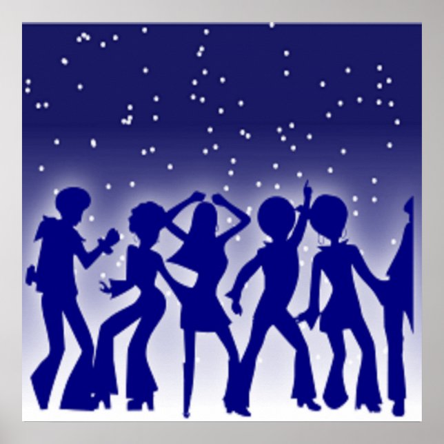 POSTER DISCO DANSEURS (Devant)