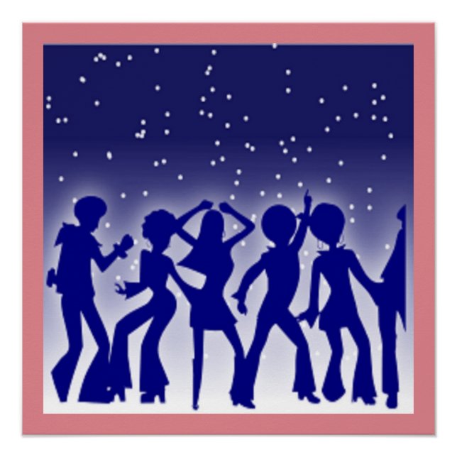 POSTER DISCO DANSEURS (Devant)