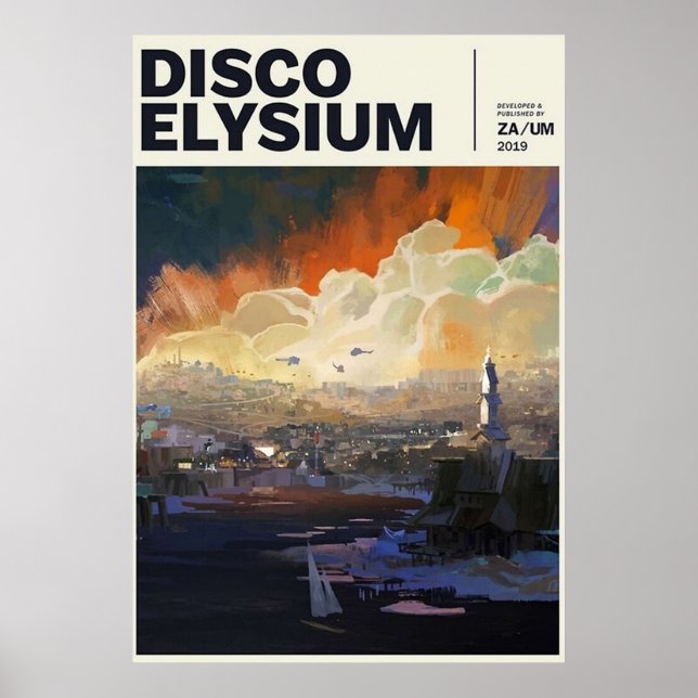Poster Disco Elysium (Devant)