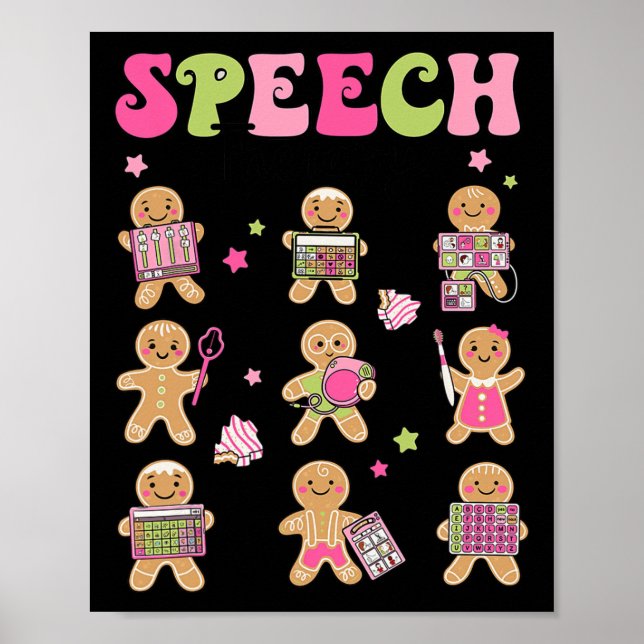 Poster Discours amusant Thérapie pain d'épices Cookies SL (Devant)