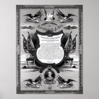 Poster Discours d'adieu du général Robert E. Lee