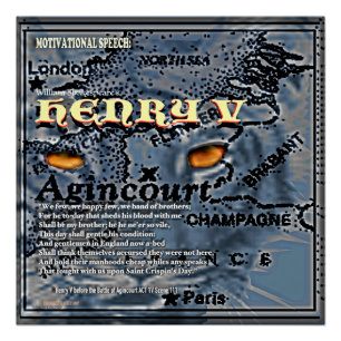 Poster Discours de motivation de Henry V