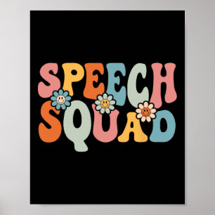 Poster Discours Squad Fun Byck To School Teachers Student