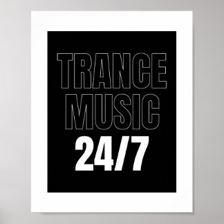 Poster Diseño techno trance EDM para fans del beat.