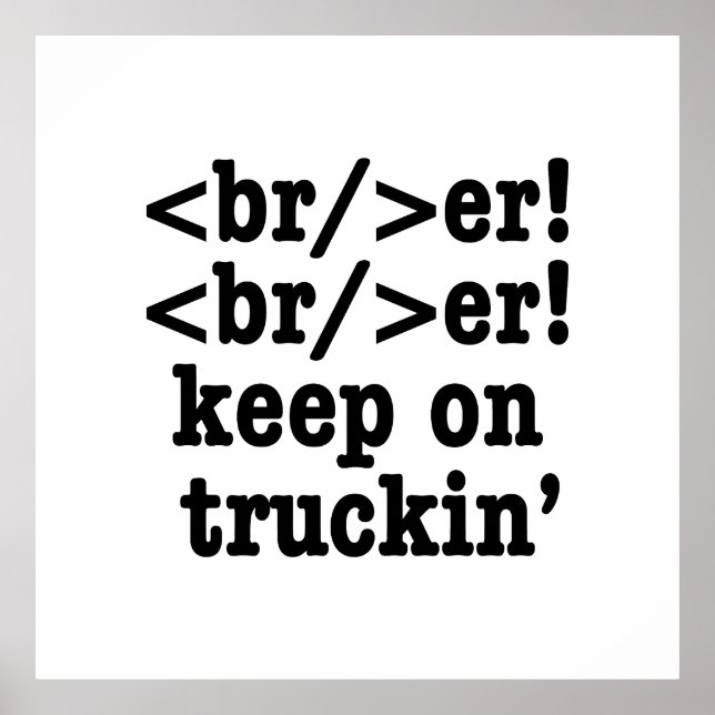 Poster disjoncteur ! disjoncteur ! continuez sur camion'  (Devant)