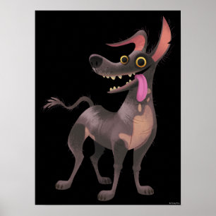 Poster Disney Pixar Coco Dante Sortie de langue drôle