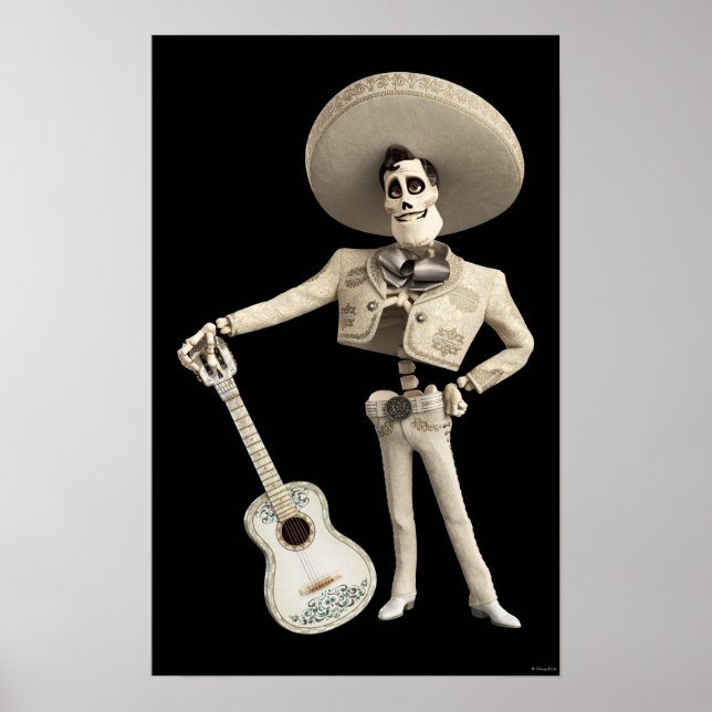 Poster Disney Pixar Coco | Ernesto | Tenir une guitare (Devant)