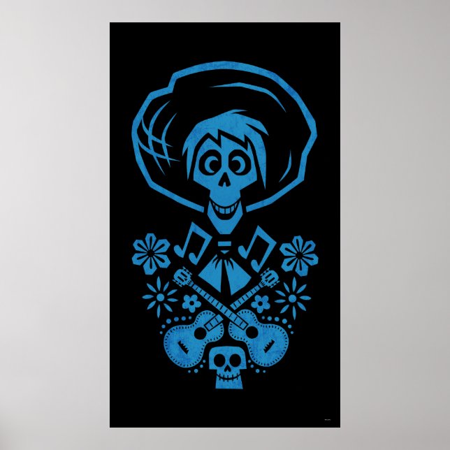 Poster Disney Pixar Coco | Hector | Silhouette de guitare (Devant)