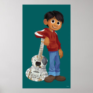 Poster Disney Pixar Coco   Miguel   Musicien Cool