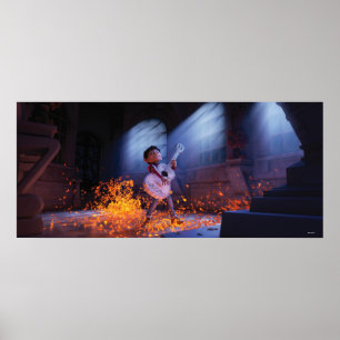 Poster Disney Pixar Coco Miguel - Véritable Musicien