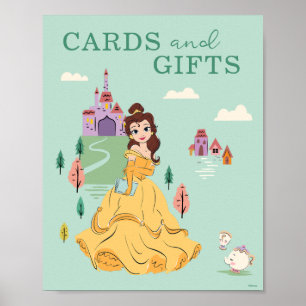 Poster Disney Princess Belle l Girls Table Cadeau Anniver