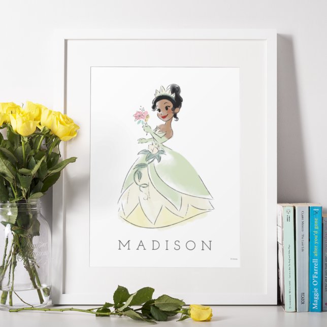 Poster Disney Princesse Tiana Aquarelle | Chambre de fill (Créateur téléchargé)