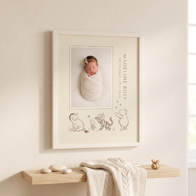 Poster Disney Winnie l'Ourson Nom de Bébé (Créateur téléchargé)