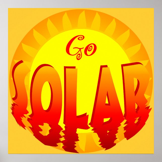 Poster Disparaissent l'affiche à énergie solaire (Devant)