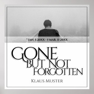 Poster Disparu mais pas oublié - Clair