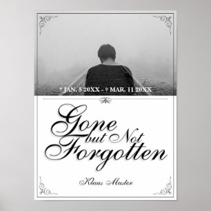 Poster Disparu mais pas oublié - Classique