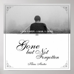 Poster Disparu mais pas oublié - Classique