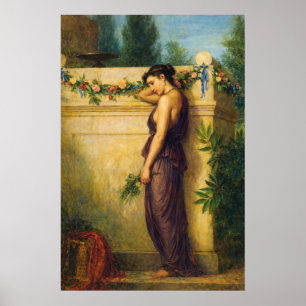Poster Disparu, mais pas oublié par John William Waterhou