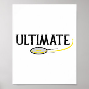 Poster Disque Golf Ultimate Frisbee Frolf Sport Joueur Ho