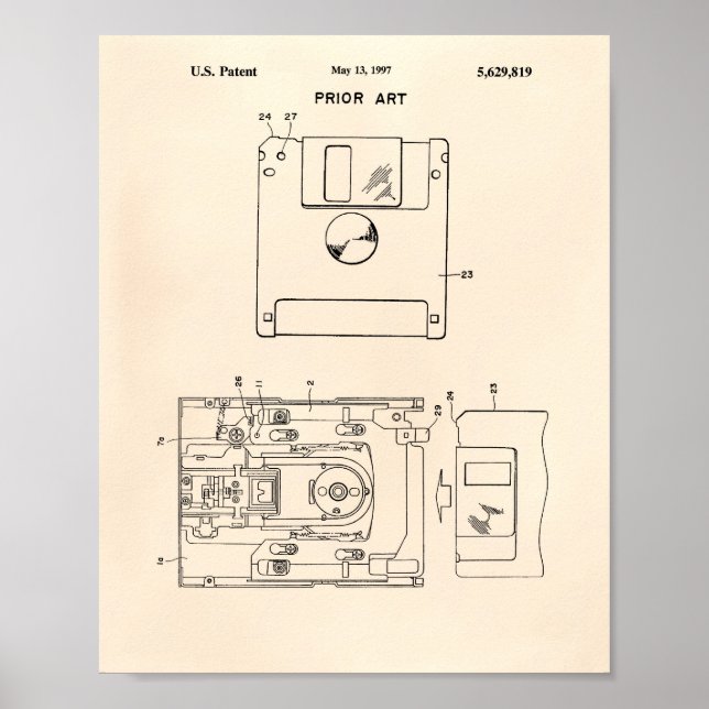 Poster Disquette 1997 Art Brevet - Vieux Poivre (Devant)