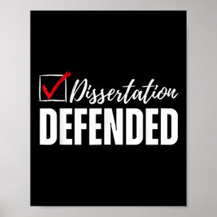 Poster Dissertation Défendu Doctora Doctora Drôle