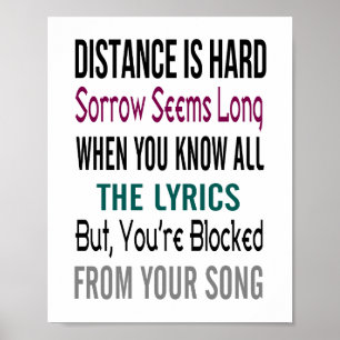 Poster Distance (taille d'image standard)