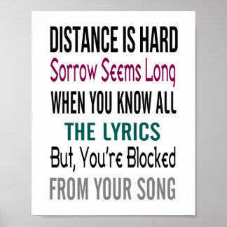 Poster Distance (taille d'image standard)