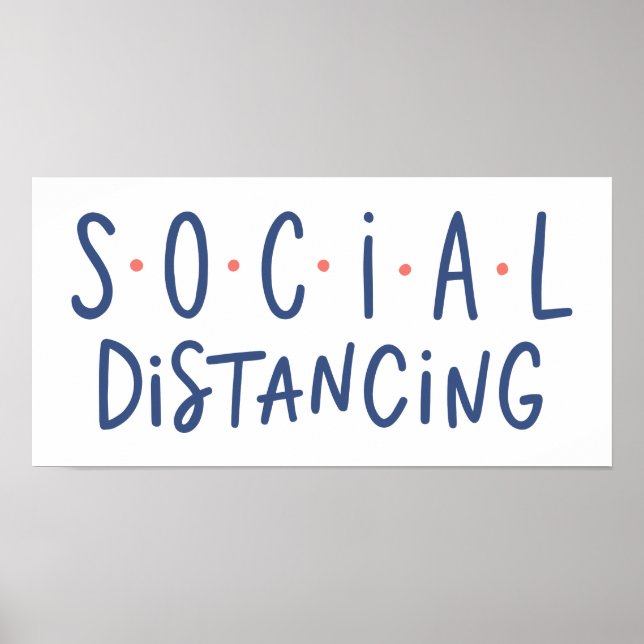 Poster Distances sociales (Devant)