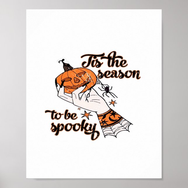 Poster Distressed Spooky Season (Devant)