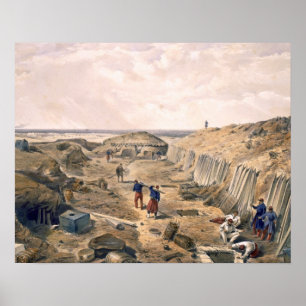 Poster Ditch du Bastion du Mat, assiette de "Le Siège