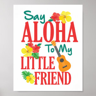 Poster Dites Aloha À Mon Petit Ami Ukulele Player