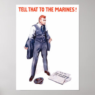 Poster Dites-Le Aux Marines — Première Guerre Mondiale