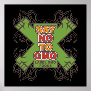 Poster Dites non à GMO