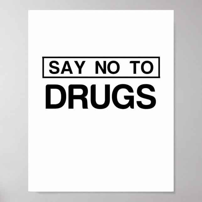 POSTER DITES NON AUX DROGUES (Devant)