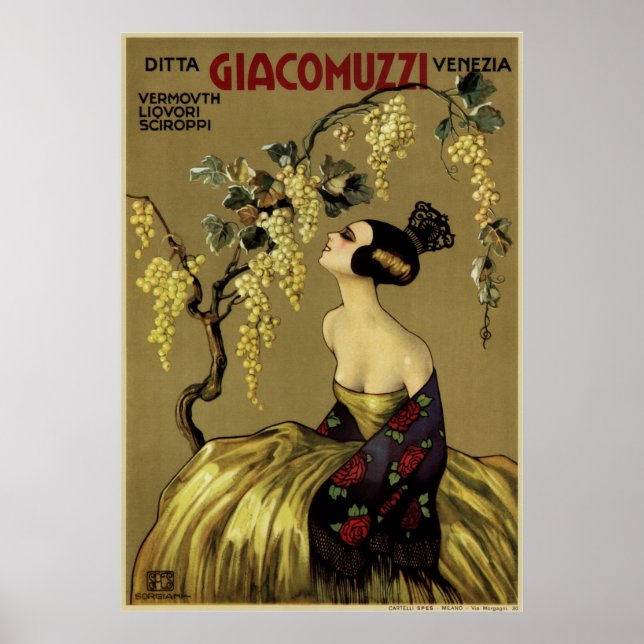 Poster Ditta Giacomuzzi Venezia (Devant)