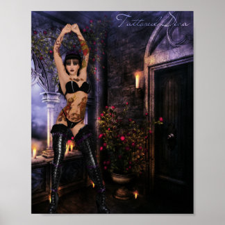 Poster Diva tatouée