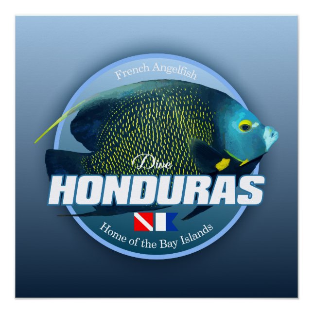 Poster Dive Honduras (DD2) (Devant)