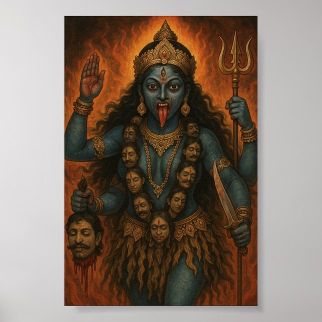 Poster Divine feminine Kali déesse (Devant)