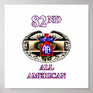 Poster Division Aéroportée 68W quatre-vingt-deuxième