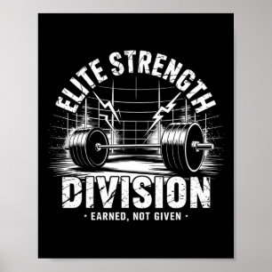 Poster Division Droite Deadlift Club Gym Poids