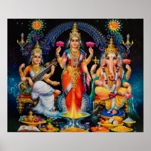 Poster Diwali Pooja par M Ramalingam