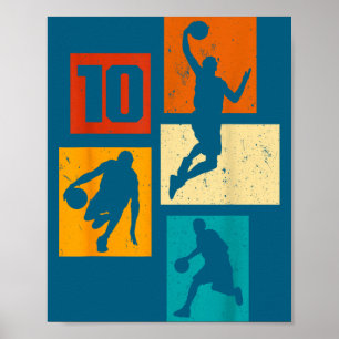 Poster Dix ans de basket-ball idiot 10e années de basket-
