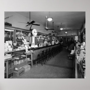 Poster Dixie Soda Fountain Company : 1920