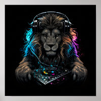DJ comme un lion sauvage