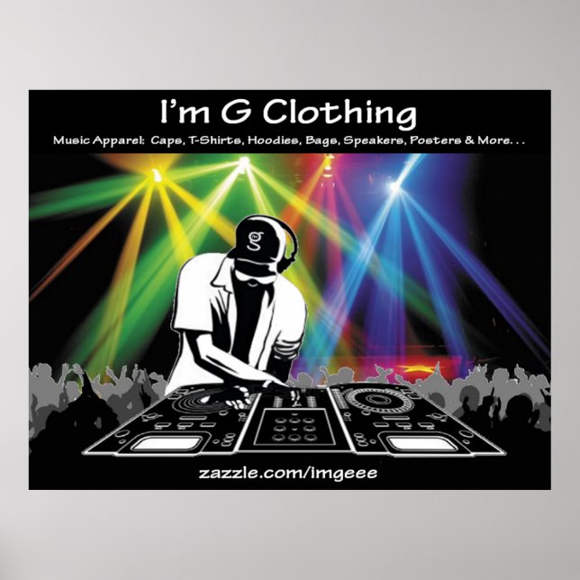 Poster DJ de I'm G Clothing (Devant)