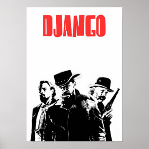 Poster Django Illustration non chaînée