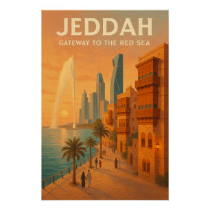 Poster Djeddah – Porte d'entrée sur la mer Rouge