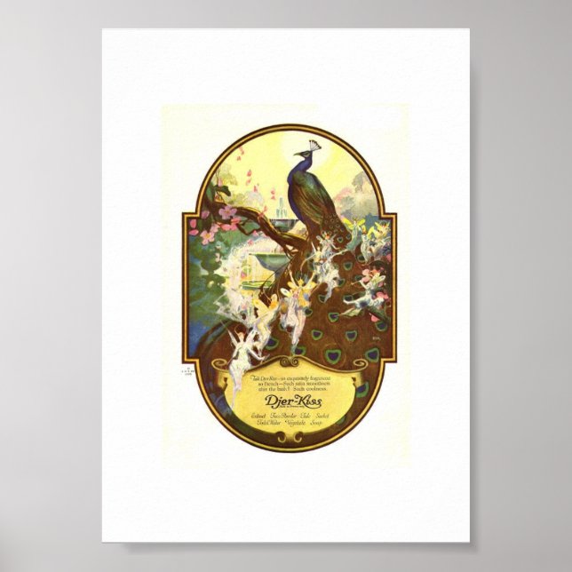 Poster Djer Kiss Fairies et Peacock (Devant)